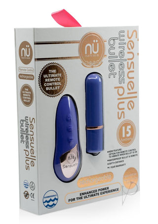 Nu Sensuelle Wireless Bullet Plus with Remote Control Rechargeable Silicone - Purple/Ultra Violet