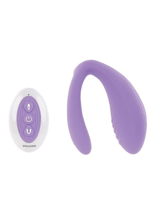 Petite Tickler Rechargeable Silicone Triple Stimulating Mini Vibrator with Remote Control - Lavender/Purple
