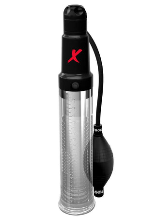 Pipedream Extreme Elite Suck-N-Pump Masturbator - Black/Clear