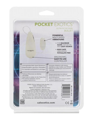 Pocket Exotics Glow In The Dark Bullet - Glow