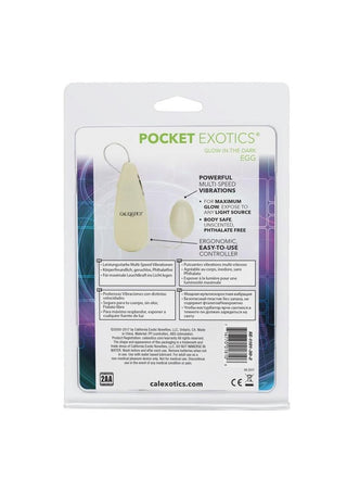 Pocket Exotics Glow In The Dark Egg- Glow