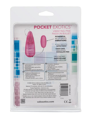 Pocket Exotics Vibrating Pink Passion Bullet