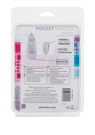 Pocket Exotics Vibrating Silver Bullet