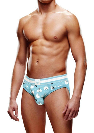 Prowler Winter Animals Brief - Blue/White - Small