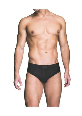 Prowler Red Ass-Less Brief - Black - Medium