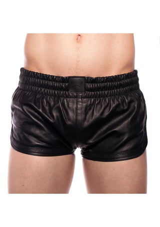 Prowler Red Leather Sport Shorts - Black - 3XLarge