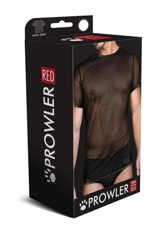 Prowler Red Mesh Tee Shirt - Black - Small