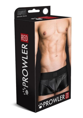 Prowler Red Wetlook Ass-Less Trunk - Black - Small