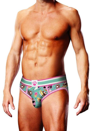 Prowler Sundae Open Brief - Blue/Pink - Medium