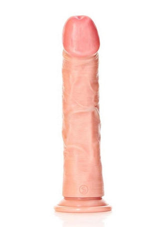 Realrock Curved Realistic Dildo with Suction Cup - Vanilla - 9in