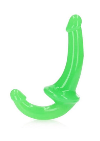 Realrock Strapless Strap-On Glow In The Dark Dildo - Green - 6in