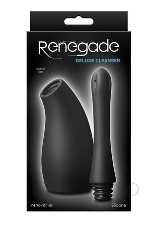 Renegade Deluxe Cleanser Silicone Anal Douche - Black