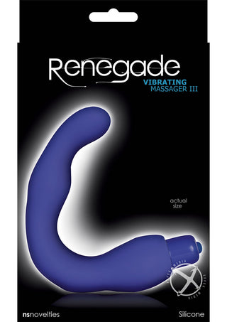 Renegade Silicone Vibrating Massager III - Blue