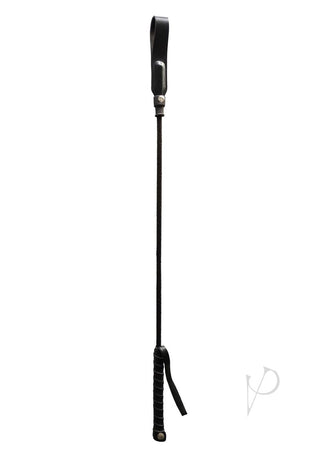 Rouge Fifty Times Hotter Long Riding Crop Slim Tip - Black - 24in