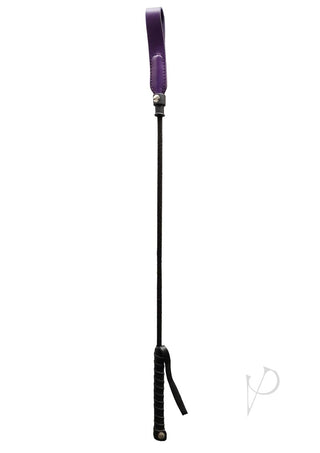 Rouge Fifty Times Hotter Long Riding Crop Slim Tip - Purple - 24in