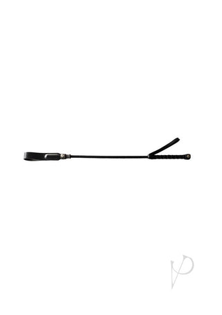 Rouge Fifty Times Hotter Short Riding Crop Slim Tip - Black - 20in