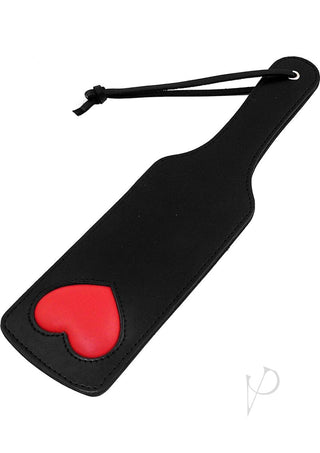 Rouge Leather Paddle with Heart - Black/Multicolor/Red