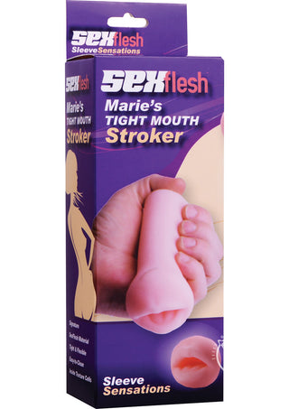 Sexflesh Marie's Mini Mouth Stroker - Vanilla