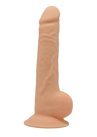 SilexD Model 3 Xd02 Silicone Realistic Dual Dense Dildo with Balls - Vanilla - 7in