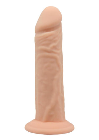 SilexD Model 4 Xm03 Silicone Realistic Dual Dense Dildo - Vanilla - 7in