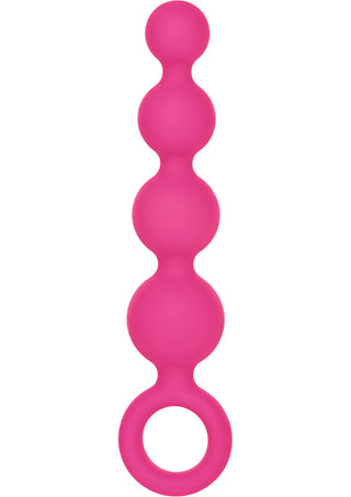 Silicone Booty Anal Beads - Pink