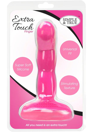 Simple and True Extra Touch Finger Silicone Finger Massager - Pink