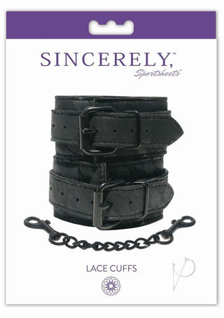 Sincerely Wrist Lace Cuffs - Black