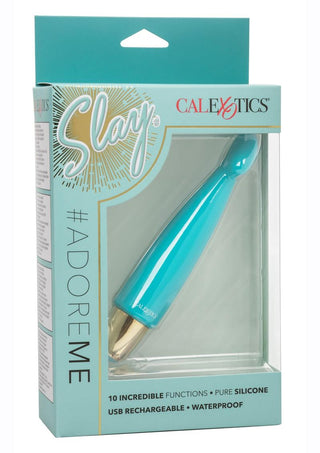 Slay #Adoreme Rechargeable Silicone Massager - Blue