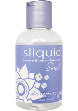 Sliquid Naturals Swirl Water Based Lubricant Blue Raspberry - 4.2oz