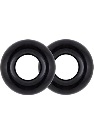 Stay Hard Donut Rings Oversized - Black - 2 Pack