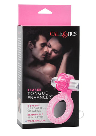 Teaser Tongue Enhancer Vibrating Cock Ring - Pink