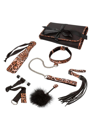 Unleashed Adventure Bondage - Animal Print - 7pc/Set