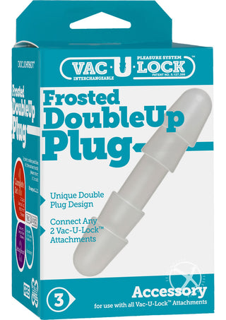 Vac U Lock Frosted Double Up Plug Accessory - White