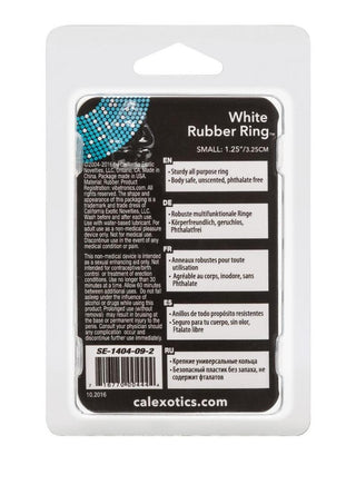 White Rubber Cock Ring