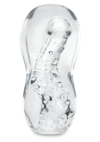 ZOLO Gripz Wavy Stroker Masturbator - Clear